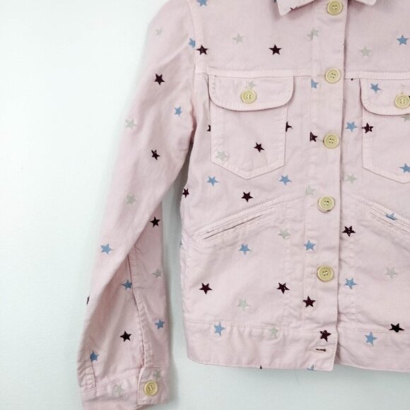 Isabel Marant Dali Star Denim Jacket Pink 34 2 - Picture 4 of 11